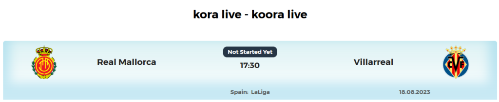 kora live futbol la liga de españa