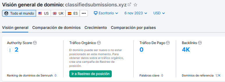vision general de dominio classified submissions xyz